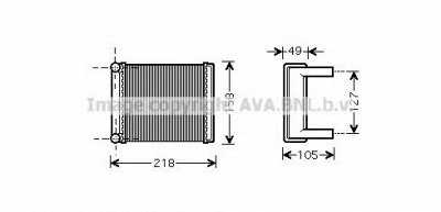 AVA QUALITY COOLING ms6385 -  Теплообменник, отопление салона